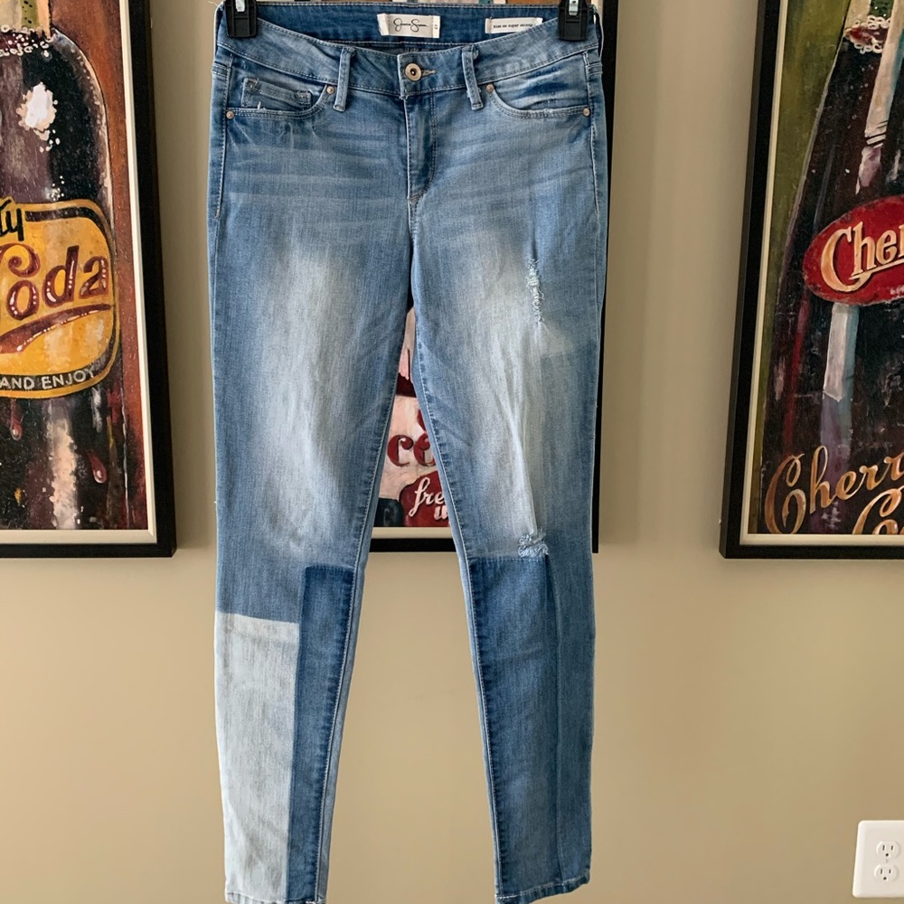JESSICA SIMPSON multi-colored jeans